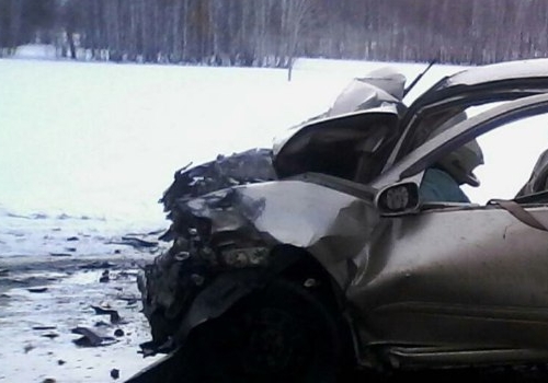 На трассе Омск-Новосибирск водитель иномарки погиб, столкнувшись с фурой