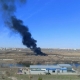 В Омске горожане наблюдает еще один столб дыма