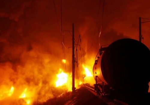В Омской области второй раз за несколько часов горела цистерна с ГСМ