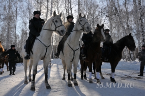 В Омской области реанимировали  полицейскую кавалерию 