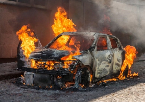 В Омской области пьяный пенсионер вспылил и сжег чужое авто