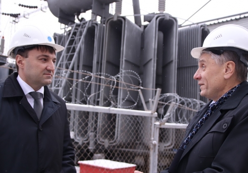 Министр Марыгин с главой «Омскэнерго» Моденовым посмотрели, как снабжали электричеством «Арену-Омск»