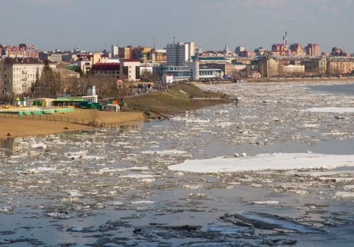 В Омске ледоход на Иртыше заканчивается раньше, чем предполагалось