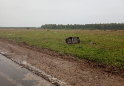 При опрокидывании машины в Омской области пострадала пятилетняя девочка