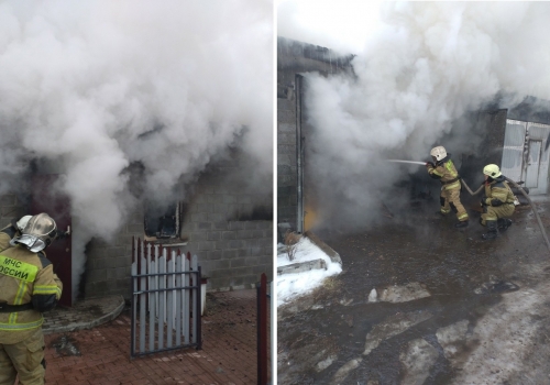 24 пожарных тушили огонь на восточной окраине Омска