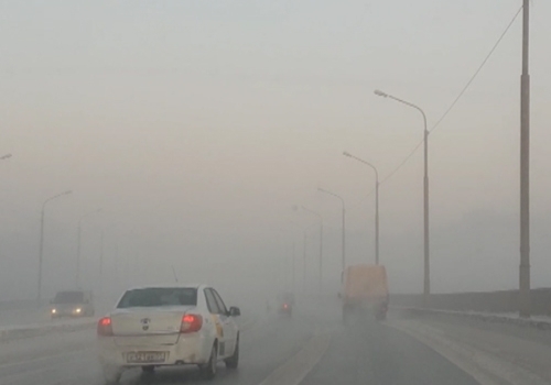 В Омск приходит туман