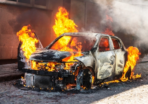 В Омской области снова горят автомобили