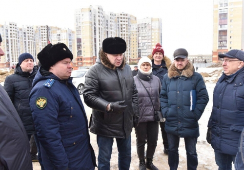 Мэр Шелест и прокурор Попов снова отправились в объезд стройплощадок Омска