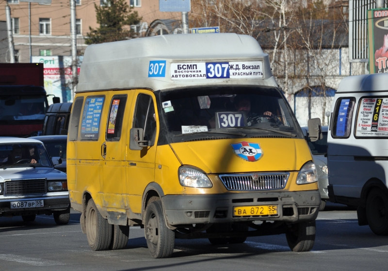 Схема 414 маршрута омск