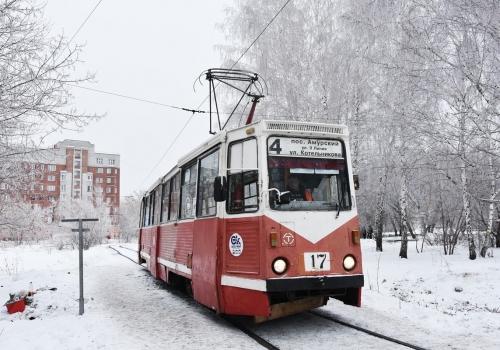 Омские трамваи на 4 дня изменят схему движения