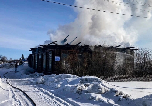 В Омской области загорелся ФАП