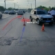 На путепроводе перед Московкой автоледи на «Тойоте» столкнулась с мотоциклом